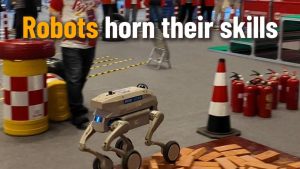 Роботи демонстрират уменията си в Шанхай